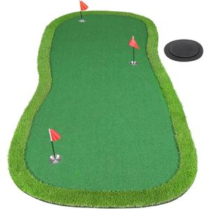 KEMLDIVS Golf Putting Green, Professional Large Practice Putting Mat for Outdoor & Indoor Putt Trainning