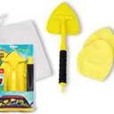 Invisible Glass 95160 Reach & Clean Windshield Cleaning Tool and Car Window Cleaner Tool for Interior and Exterior Auto Glass, Trucks, SUVs, RVs and Home Windows with 2 Microfiber Pads and Storage Bag
