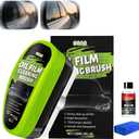 Kubot Oil Film Cleaning Brush, 2.0 Upgrade Clearvision Car Windshield Cleaner,Oil Film Cleaning Brush for Cars Window, Clearvision Cars Windshield Cleaner Tool, Prevents Rain and Fog (1SET)