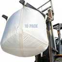 FIBC Bulk Bag 35x35x43in, Super Sack Heavy Duty, Pack of 10