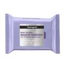 Neutrogena Makeup Remover Night Calming Cleansing Towelettes, Disposable Nighttime Face Wipes to Remove Dirt, Oil & Makeup, 25 ct