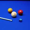 PATIKIL Pool-Billiard Cue Ball, Pro Cup Cue Ball Practice Training Pool Ball for Billiard Room Game Room (Red/Blue)