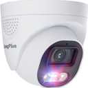 LongPlus 8MP 4K UHD Poe Wired Security Camera Outdoor for Security Cameras System, Cameras for Outdoor Home Security Spot Lights Color Night Vision, Strobe Light Alarm & Sound LP8MEF8