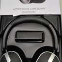 Active Noise Cancelling Headphones,120H Playtime Bluetooth 6.0 Wireless Headphones with Power Display & 6-Mic ENC Calls, 360 Spatial Audio Over Ear Headphones Foldable Headset for Travel Office Game (Black)