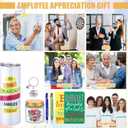 Singhoow 13 Pcs Christmas Thank You Gift Box for Women Teacher Appreciation Week Employee Appreciation Gift Basket Pens Cards Bath Salt Ball Mug for Xmas Coworkers Teacher Nurse Mom Staff Volunteer