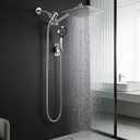 Shower Head, Rain Shower Head with Handheld Spray Combo, 12Inch Adjustable High Pressure Rainfall Shower Head, Dual Showerhead Set with Extension Arm