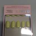 Glamnetic Press On Nails - Pastel Yellow | Short Oval Yellow Fake Nails with Glossy Finish, Salon Quality| 15 Sizes - 30 Nail Kit with Glue