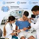 Magnetic Post Surgery Shirt for Men Women Tear Away Clothing Easy One-Handed Dressing Shoulder Surgery IV Access Dialysis