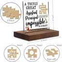 A Truly Great Assistant Principal Sign Decor, Thank You Appreciation Gift for Assistant Principal Leaving Graduation Retirement Going Away Farewell Gifts Decorative Signs Plaques YPT7