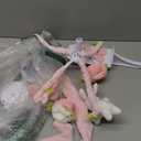 Baby Crib Mobile for Girls, Soft Knitted Woodland Characters Rabbit Squirrel, Pink and White Nursery Decor, Calming Soother with 12 Lullabies Essential and Perfect Gift for Girls