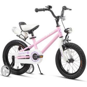 Glerc Fantacy Kids Bike, 12-20 Inch Children Bicycle for 2-13 Years Old Boys Girls, Kids Bicycle with Water Bottle Holder & Headlight & Training Wheels, Multiple Colors (Pink)