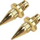 8 Pcs Wheel Rim Rivet Nut Spike Wheel Rim Lip Rivet Nut for Wheels with Plastic Faux Rivets (Gold)