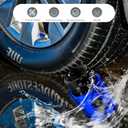 Sbulhia 4 PCS Car Tire Valve Stem Caps, Unique Shaped Corrosion-Resistant Leakproof Valve Stem Cover, Personalized Aluminum Alloy Tire Cap for Cars Trucks Motorcycles Bikes (Blue)