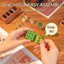 Rolife DIY Miniature Plastic House Building Set Toys Playset with LED Suitable for Mini Figures Construction Toys Diorama Kit Gifts for Teens Adults (Leisurely Cheers Bar)