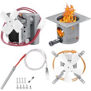 Upgrade Grills Replacement Parts Kit for Pit Boss, Traeger Wood Pellet Grills, Include 2.0 RPM Auger Motor, Hot Rod Ignitor, Fire Burn Pot, Induction Fan, Fit for Camp Chef, Z Grills Pellet Grill