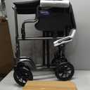 Invacare Transport Wheelchair for Adults, Compact Lightweight Wheel Chair with Foldable Backrest, Flip-Back & Removable Desk-Length Arms, 19" Seat, Swing-Away Footrests, Portable Travel Transfer Chair