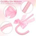 Garneck Shepherd Staff Cane with Bowtie for Women Girl: Pink Shepherd Hook Stick Novelty Walking Cane Prop for Halloween Cosplay Costume Accessories Stage Performance