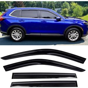 Side Window Visors Rain Guards Vent Deflectors Compatible with 2023 Honda CRV (CR-V), Sun Shades Front Rear Smoke 2024 4pcs