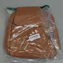 KKXIU Quilted Trendy Leather Backpack Purse for Women and Ladies Shoulder Travel Daypacks Bags (Brown)