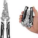 18 in 1 Foldable Wire Stripper, Foldable Multifunctional Wire Stripper Wire Stripping Pliers Wire Stripper Crimper Wire Crimping Tool for Electricians Home Construction DIY Crafts