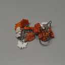 Colingmill Set of 12 Maple Leaf Shower Curtain Hooks for Fall Bathroom Decor, Metal Rustproof Farmhouse Plaid Autumn Leaves Decorative Shower Curtain Hooks Rings for Thanksgiving Bathroom Decor