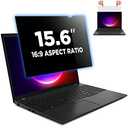 Magicmoon 15.6" Privacy Filter Screen Protector, Anti-Spy/Glare Film for 15.6 inch Widescreen Notebook Laptop with 16:9 Aspect Ratio (Width x Height:344mmx194mm)