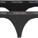 Calvin Klein Women's Motive Cotton Multipack Thong Panty S