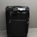 Travelpro Platinum Elite Softside Expandable Carry on Luggage, 8 Wheel Spinner Suitcase, USB Port, Suiter, Men and Women, Shadow Black, Carry On 21-Inch