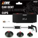 EWK Pneumatic Car Dent Puller & Suction Cups 75mm 100mm 125mm for Auto Body Repair