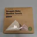 KeaBabies 2-Pack Hooded Baby Towels for Newborn - 30x30 Soft & Absorbent Viscose from Bamboo Baby Bath Towels with Hood for Infant, Toddler, Kids, Boys Girls, Newborn Bath Essentials (Almond, Petite)