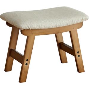 viewcare Foot Stools Ottoman, Small Soft Footrest Ottoman with Wood Legs, Sofa Footrest Extra Seating for Living Room Entryway Office