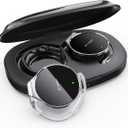 On Ear Headphones Bluetooth 5.4, Noise Cancelling Open Ear Headphones Wireless, Water-Drop Shaped Clip On Sport Headset Bluetooth with 4 Microphone, Comfort Fit Earphones with Long Battery Life
