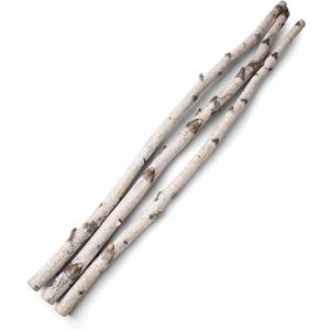 4-Foot Natural Birch Logs, Real Birch Wood for Home Decor, Wedding Displays, DIY Crafts, and Seasonal Arrangements  Kiln-Dried Hardwood, Clean, Decorative Wood Branches (1"-2" Dia)