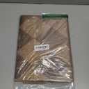 Lahome Colette Checkered Easy Jute Rug, 2x3 Entryway Rug Indoor Outdoor Front Door Mat, Farmhouse Neutral Non Slip Non Shedding Washable Kitchen Mats for Floor Foyer (Nature/Checkerboard -2)