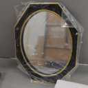 SIMON'S SHOP Black Octagon Frame with 11x14 Oval Photo Opening, Picture Frames 11x14 for Wall and Tabletop, Vintage Traditional Poster Frames