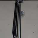 Yafa Home Fashion Durable Double Standard White Adjustable Curtain Rod Hardware Included (Black, 28"-48")