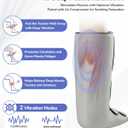 Air Compression Leg Massager with Heat : Foot and Calf Massager for Circulation and Pain Relief - 9 Intensity, 4 Modes, 3 Heating, Vibration, for Sitting/Standing Jobs & Home Use