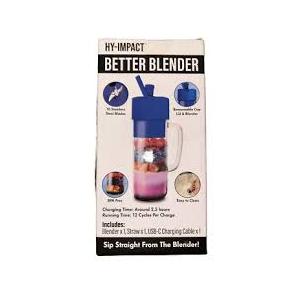 Better Blender Turbo Power USB Rechargeable 16 Oz