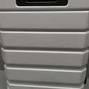 KROSER Hardside Expandable Carry On Luggage with Spinner Wheels & Built-in TSA Lock, Durable Suitcase Rolling Luggage with USB Port, Carry-On 20-Inch, White, 14.1 x 8.8 x 21 inches