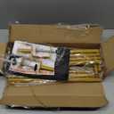 WellSign Over The Table Rod Stand with Clamps 31"-110" Length 31"-64" Height Adjustable Metal Table Hanging Decor Rod with Storage Bag for Gender Reveal Ceremony Party, Gold Table Balloon Arch Stand