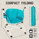 Portal Hammock Camping Chair Folding Rocking Chair Portable Swinging Chair with Cup Holder for Outdoor Lawn Backyard Patio Car Camp Sports Concerts,Support 350 lbs Blue