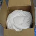 5 STARS UNITED Knee Pillow for Back Sleeping  Memory Foam Cushion for Sciatica Pain Relief  Under Leg Support for Sleeping on Back  Half Moon Bolster for Bed, White (Standard)