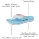 REEF Girls' Santa Ana Flip Flop, Super Soft and Supportive Footbed, High Grip Outsole, Water Friendly, Vintage Indigo, 2