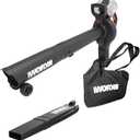 WORX 40V 3-in-1 Cordless Leaf Blower/Leaf Vacuum/Leaf Mulcher, WG583.9 | Battery & Charger Not Included, Brushless Power, 210 MPH Air Speed, Dual-Speed Control, PowerShare