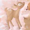 The Peanutshell 3 Piece Baby Crib Bedding Set for Girls - Newborn, Infant & Toddler Nursery Bed Set Decor with Fitted Crib Sheet, Dust Ruffle Comforter - Fairytale Forest