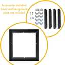 24x30 Canvas Frame for 0.6-0.9" Deep Canvas Painting, DIY Metal Floater Frame, Floating Frames for Art Prints Artwork (24"x30", Black)