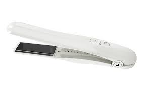 Cordless Hair Straightener & Curling Iron – Rechargeable with 45-Min Runtime for Salon-Perfect Results at Home (White)