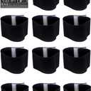 Black Mourning Band Soccer Football Mourning Armband,Elastic Adjustable Funeral Armband,11 Pcs