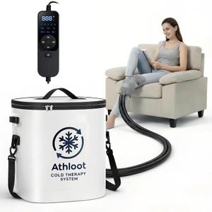 Ice Machine for Knee After Surgery –Cold Therapy Machine with Auto Timer, Leak-Proof Reinforced Bucket & Adjustable Flow for Knee Replacement and Multi-Joint Recovery