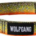 Wolfgang Heavy Duty, Adjustable Wide Venture Dog Collar with Quick Release Nylon Buckle for Walking & Training, BrookTrout Print, X-Large (1.25 Inch x 22-29 Inch) 